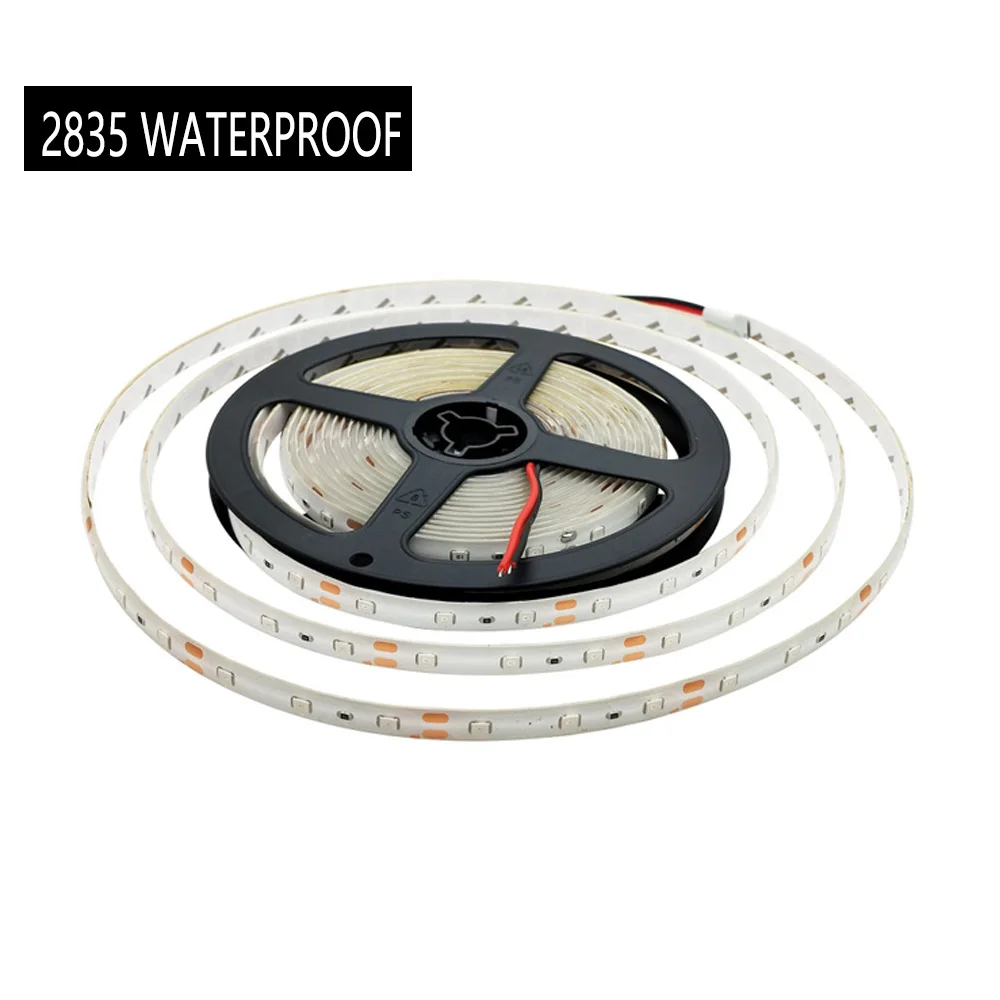 12 В 2835 RGB Светодиодные полосы света монохромный DC12V 60 светодиодный/м светодиодный гибкий полосы света водонепроницаемый крытое освещение 5