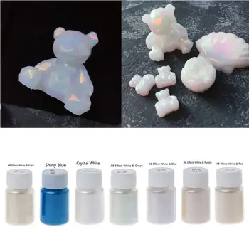 

7 Colors Magic Aurora Resin Mica Pearlescent Pigments Colorants Jewelry Making