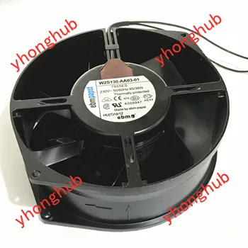

ebm papst W2S130-AA03-01 AC 230V 0.31A 39W 172X150X55mm Metal Axial Fan