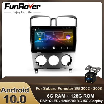 

Funrover Android 10.0 Car Radio Multimedia Video Player Navigation GPS For Subaru Forester 2004 2005 2006 2008 2din dvd DSP 64G