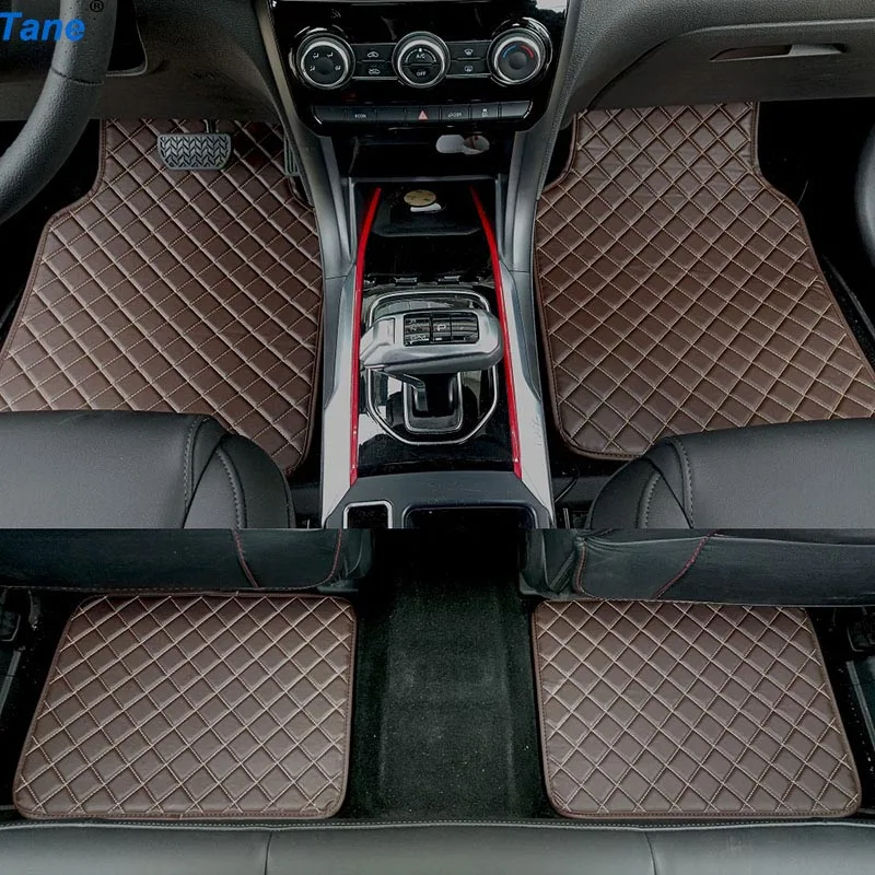 Кожаные автомобильные коврики Tane для kia rio morning stinger niro cerato mohas sorento stonic soul sportage