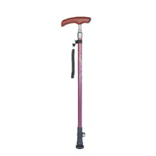 Алюминиевый сплав старый человек Палисандр Ручка четыре фута Нескользящая трость для ходьбы пожилых треккинговых Тростников четыре фута трость для ходьбы