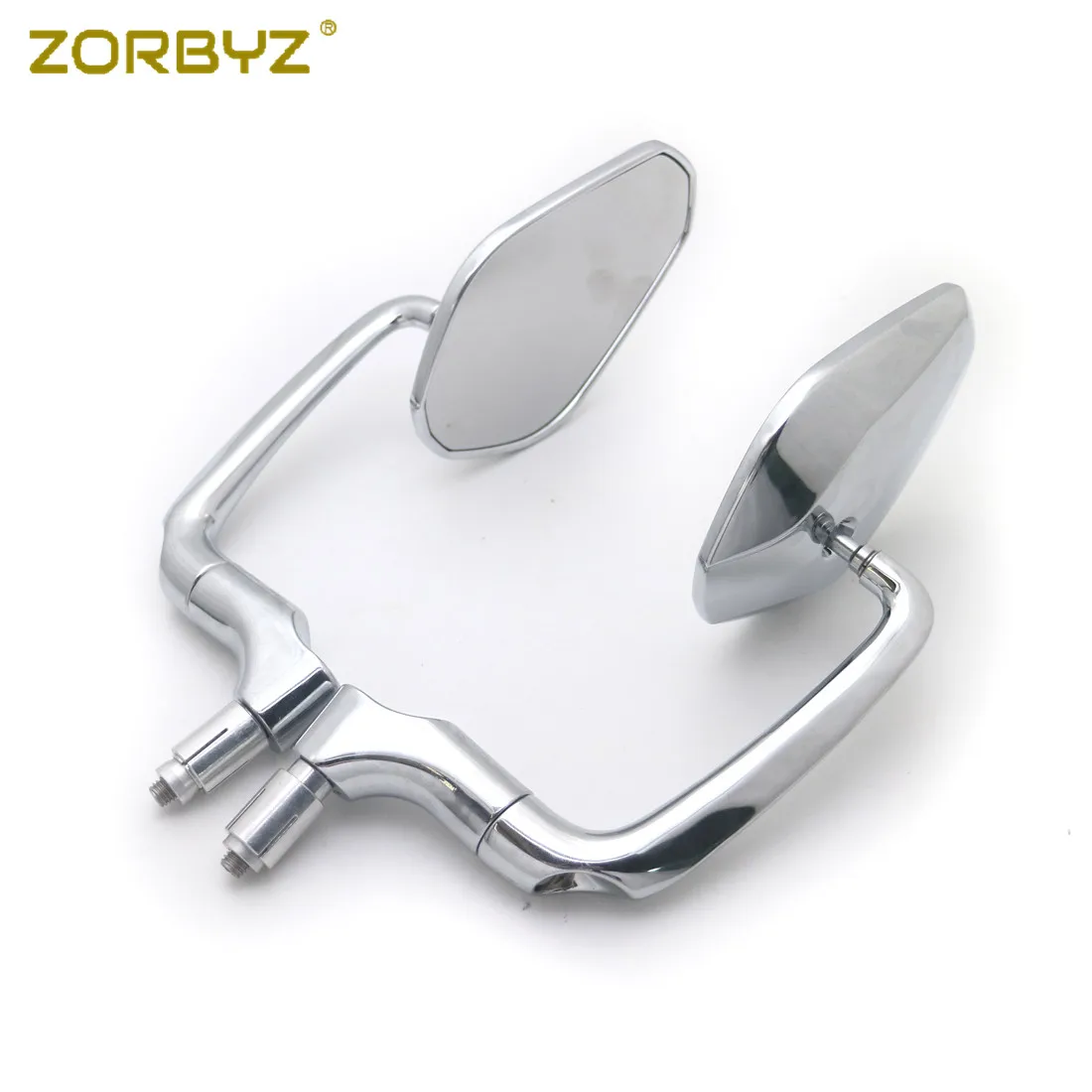ZORBYZ мотоцикл 22 мм хром l-бар Ручка Бар Конец заднего вида боковые зеркала для Suzuki Yamaha Honda Спорт уличный велосипед