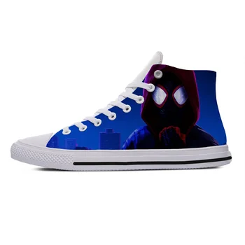 

Spider-Man Spider Universe Superhero Black Spiderman Breathable High Top Summer Canvas Fashion Lightweight Shoes Sneakers