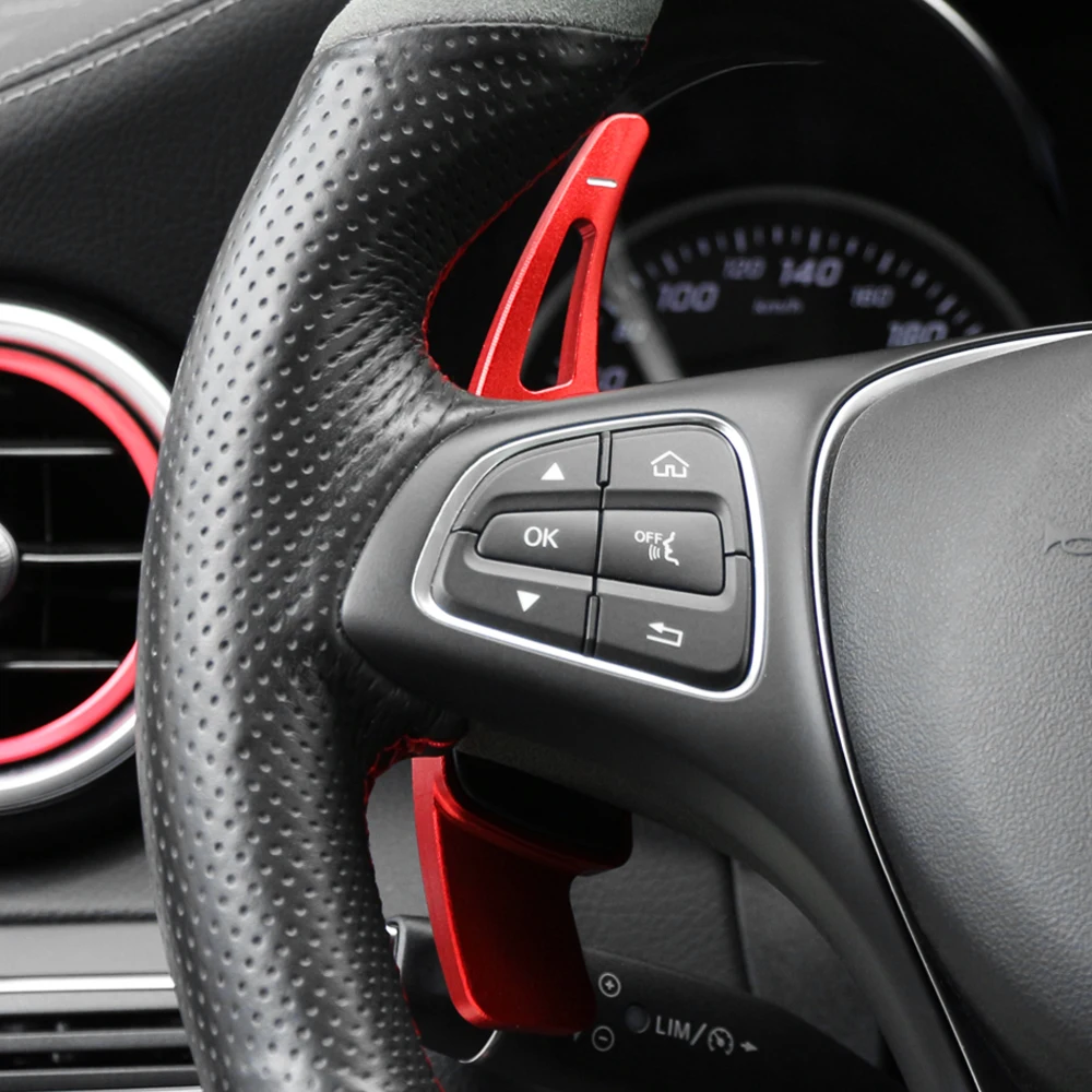 1 пара автомобиля рулевое колесо сдвиг Paddle Shifter расширение для Benz A B C E GLE класс CLS W177 W205 W213 C257 X253