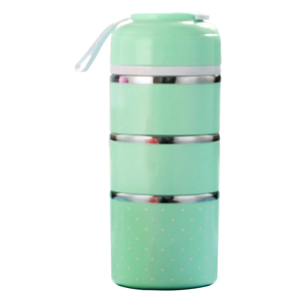 Hot Single/Double/Triple Layer Dot Stainless Steel Lunch Storage Box Food Container