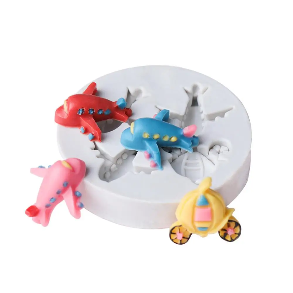

Hot Sale Airplane Shape Silicone Cake Mold, Paste Chocolate Bakeware Mould Embossing Die Fondant Aircraft Cake Decoration Tool