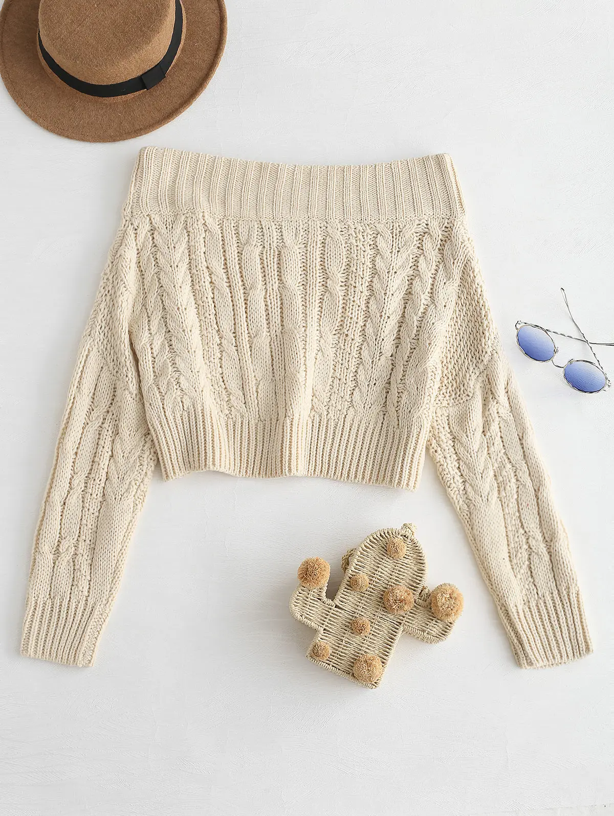 ZAFUL/свитера с открытыми плечами; вязаный свитер; джемпер; трикотажные пуловеры с длинными рукавами; топы; укороченный свитер; уличная одежда; сезон осень
