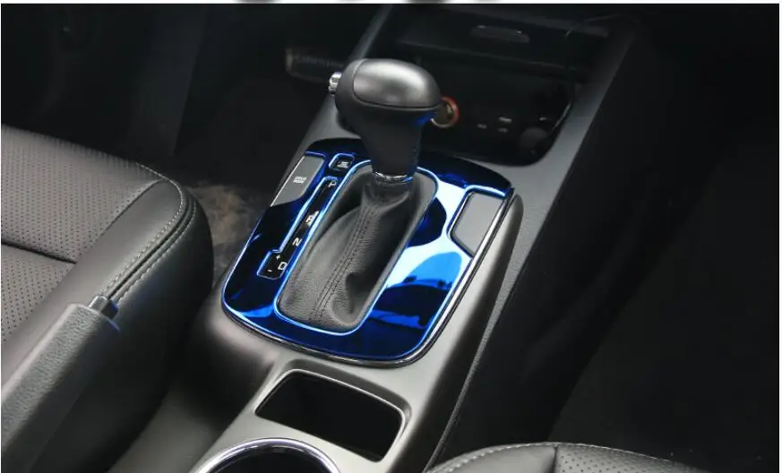 Автомобильная панель переключения передач, рамка из нержавеющей стали, покрытие для авто интерьера, чехлы для KIA Cerato K3, автостайлинг - Название цвета: 1