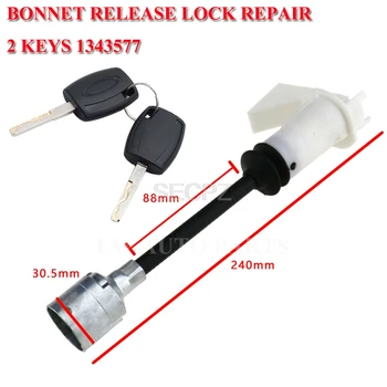 

Bonnet Release Lock & Latch Repair Set 2 Keys 1343577 For Ford Focus MK2 2004-2012