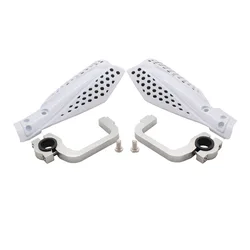 Durable Motorcycle Knuckle and Handguard Protector (White)