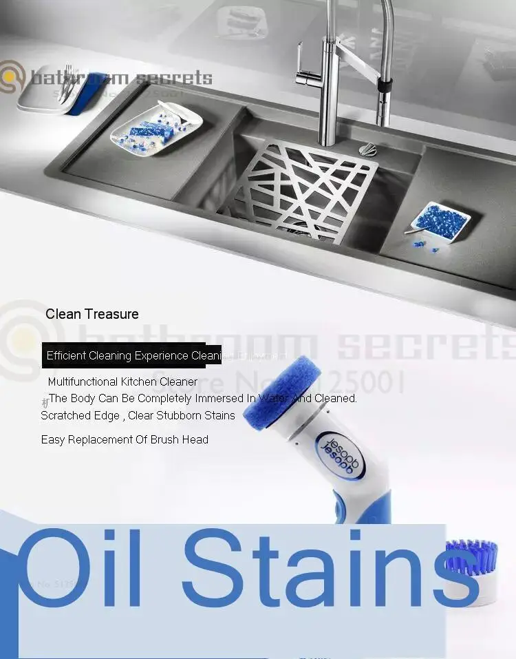 Hand-held Dishwashing Artifact Home Automatic Lazy Electric Brush Bowl Machine Small Portable Kitchen Cleaning Brush