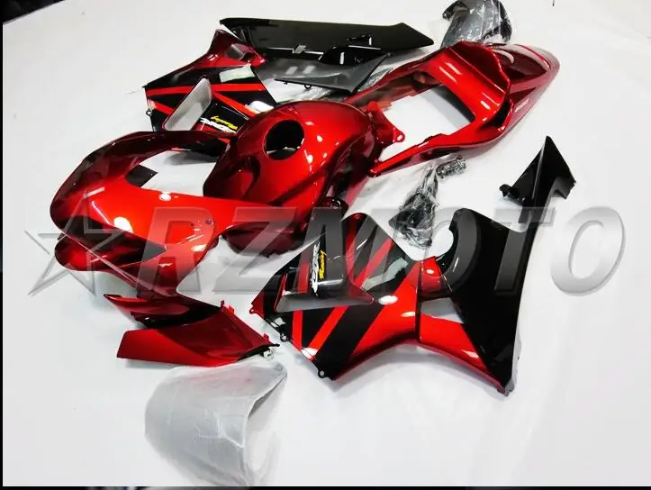 

Top (Injection molding) New Hot ABS Motorcycle Full Fairing Kit Fit For Honda CBR600RR F5 2004 2003 Fairings black red