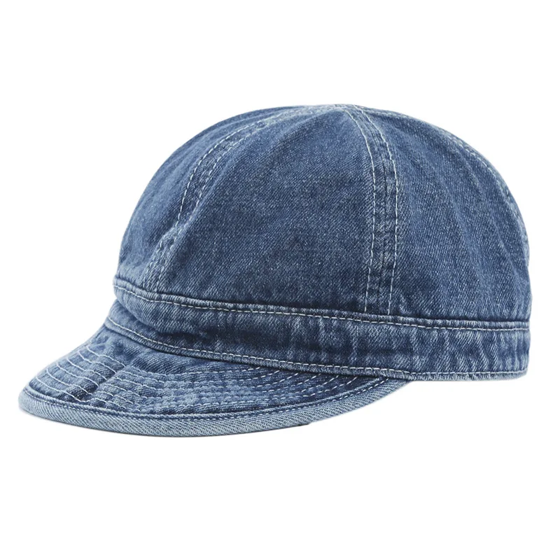 2020 Spring Autumn Fashion Short Brim Denim Cap Summer Outdoor Leisure Visor Hat Trend Baseball Caps Hip Hop Sport Hats Present