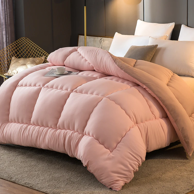 Очень теплое зимнее стеганое одеяло Королева размера King Size для всех сезонов