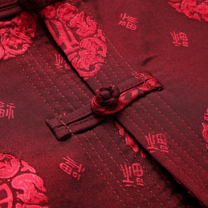 Traditional chinese kung fu suit male clothing jacket for men cheongsam tang suit oriental vintage man mens chinese tops Wedding