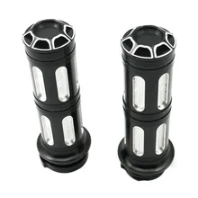 " 25 мм CNC кромкорезная рукоятка рукоятки для Harley Rocker C/Seventy Two/Softail/Sportster 1200 Черная рукоятка для руля