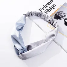 Креативная Корейская версия, простая разноцветная Женская лента для волос, тканевая повязка на голову, стиль, повязки на голову для студентов, головной убор