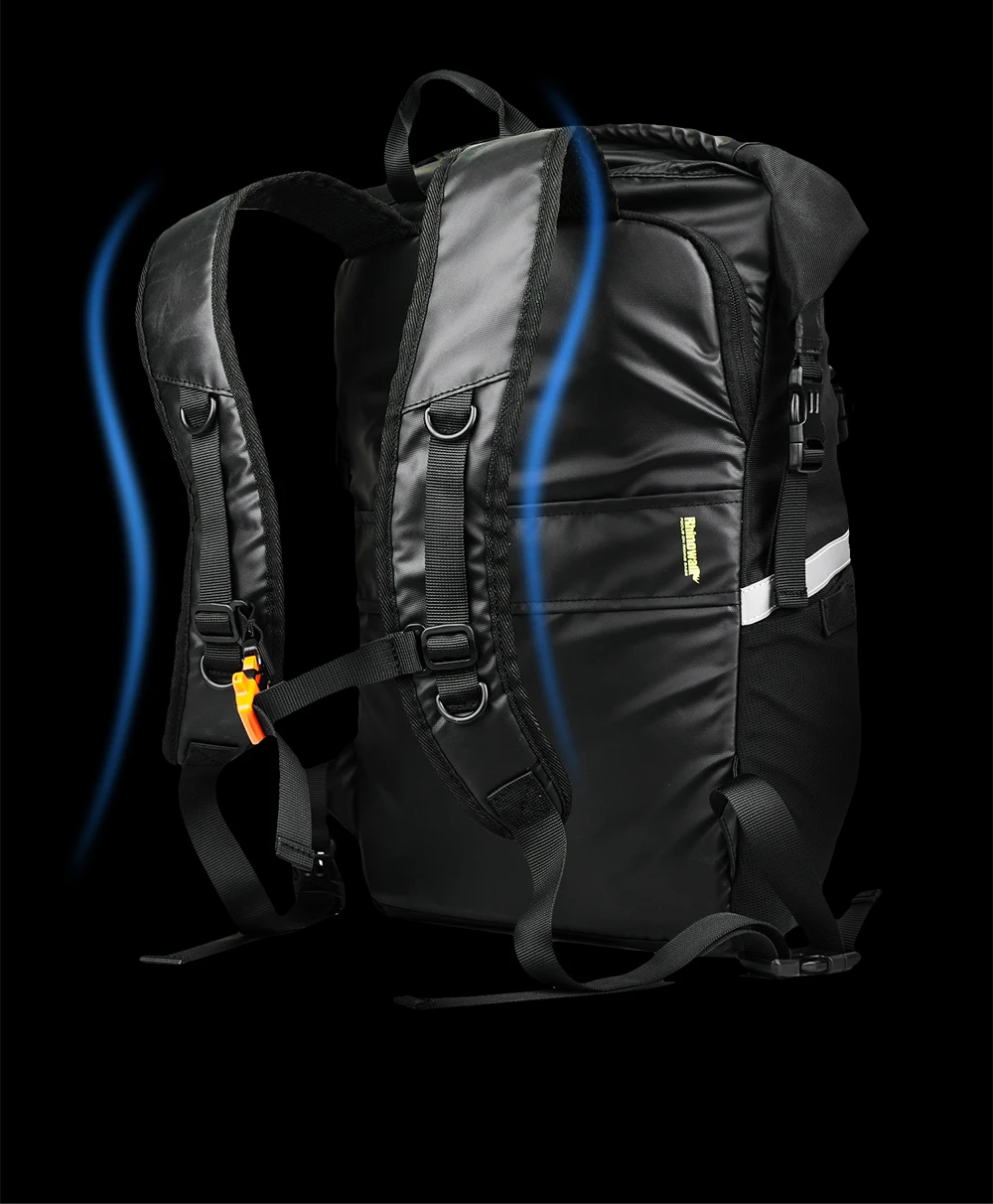 Rhinowalk Fahrrad-Seitentasche 24L Fahrradgepäckträgertasche Wasserdichter Fahrradrucksack mit Regenschutz Große Kapazität Schultertasche – Detail 15