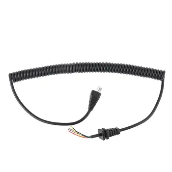 

8 Core Durable Spring Microphone Cable Mic Line for VX2108 VX2208 VX2508 VX-2200LTR Two-way Walkie Talkie Radio Accessories