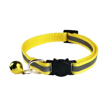 

Reflective Puppy Dog harness Cat Adjustable Collar with Bells Release Buckle Neck Strap Pet Supply small Dog harnesses Cat Strap