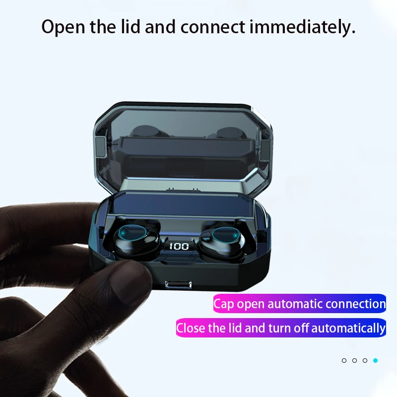 TWS Беспроводная bluetooth-гарнитура с отпечатком пальца G03 HD стерео шум беспроводные