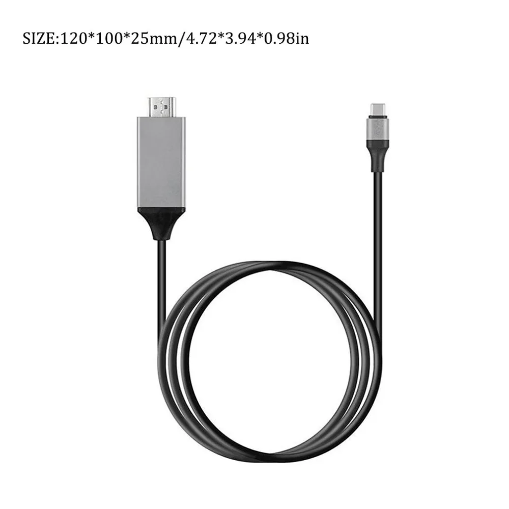 4K USB 3,1 USB-C type C к HDMI кабель HDTV Hdmi адаптер для lenovo ThinkPad X1 MacBook Pro samsung S8 S9 NOTE8
