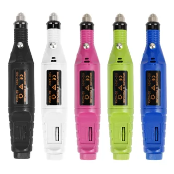 

1set 6bits Power Drill Professional Electric Manicure Machine Nail Drill Pen Pedicure File Polish Shape Tool Nail Art Feet Care