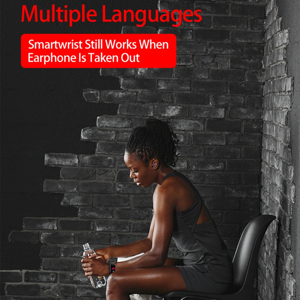 ESEED M1 Newest AI Smart Watch With Bluetooth Earphone Heart Rate Monitor Smart Wristband Long Time Standby Sport Watch Men