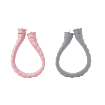 

Jordan&Judy 2 Pcs 710Ml U-Shape Hot Water Bag Silicone Bottle Neck Hand Warmer Heater with Knitted Cover Water Storage Bags Keep