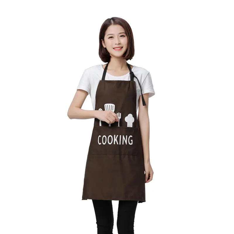 Wholesale unisex Half-length Adult Apron Striped Hotel Restaurant Chef Waiter Apron Kitchen Cook Adjustable waterproof Apron new - Цвет: photo