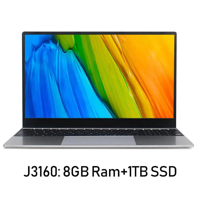 J3160 15,6 дюймов i7 Игровые ноутбуки с 8G ram 1 ТБ 512G 256G 128G SSD ультрабук Win10 ноутбук компьютер - Цвет: J3160