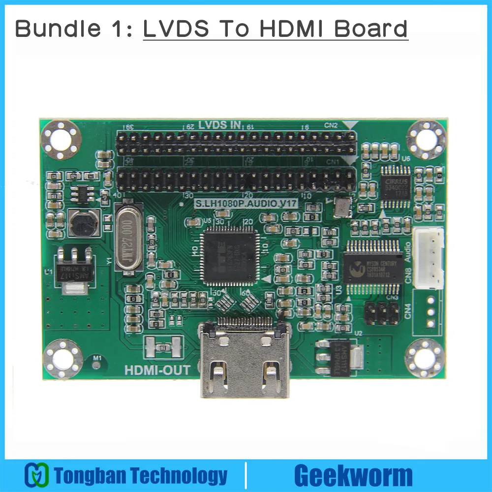 LVDS к HDMI адаптер плата конвертер совместим с разрешением 1080P - Комплект: Комплект 1