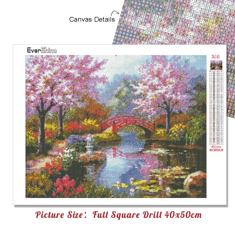 Evershine Diamond Painting Landscape 5D DIY Full Square Drill Embroidery Scenery Mosaic Picture Of Rhinestone Home Decor