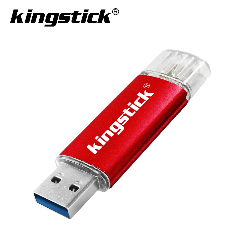 Новейшие USB 3,0 OTG металлические флешки, usb флеш-карта накопитель 32 Гб 64 Гб 128 ГБ Кле usb 16 Гб memoria USB флеш-накопитель usb3.0 высокоскоростной - Цвет: Красный