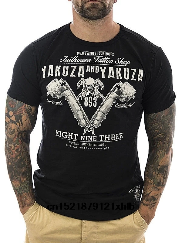 Мужская футболка Yakuza магазин татуировок забавная новинка wo men|Футболки| |