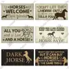 Putuo Decor Horse Signs Wooder Hanging Plaque Decorative Plaque Gifts for Horse Lover Farm Stables Decoration Living Home Decor ► Photo 3/6