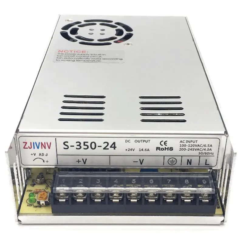 

TOP!-S-350-24 Switching Power Supply 350W 24V14.6A AC/DC Transformer Driver Indoor for CNC Machine DIY, LED , Etc.. 24 volt powe