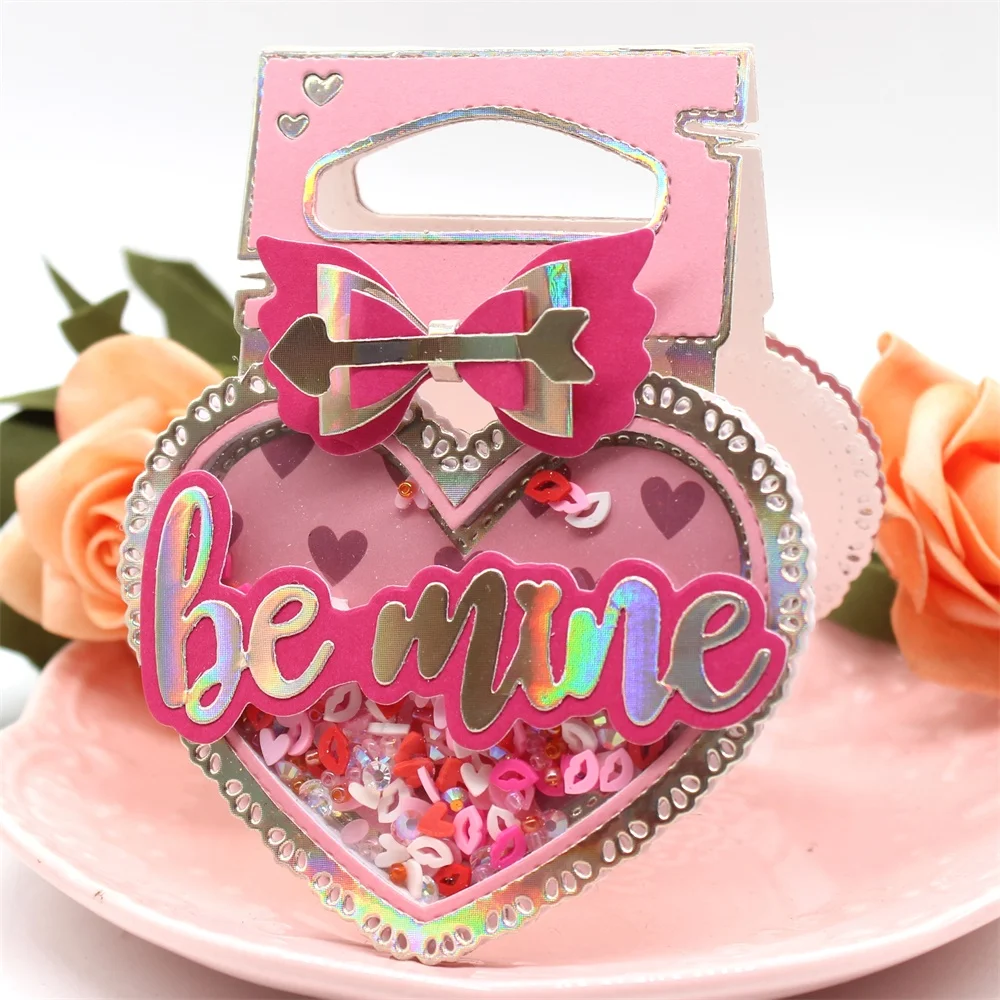 Happy Valentines Day Metal Cutting Die - Carbon Steel Stencil For Scrapbooking & Card Making - View #11