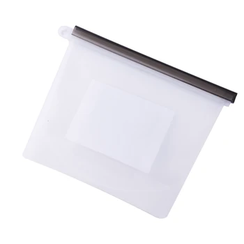 

1.5L Reusable High Quality Cheap Safe Silicone Ziplock Storage Bag Silicone Food Freezer Fresh Preservation