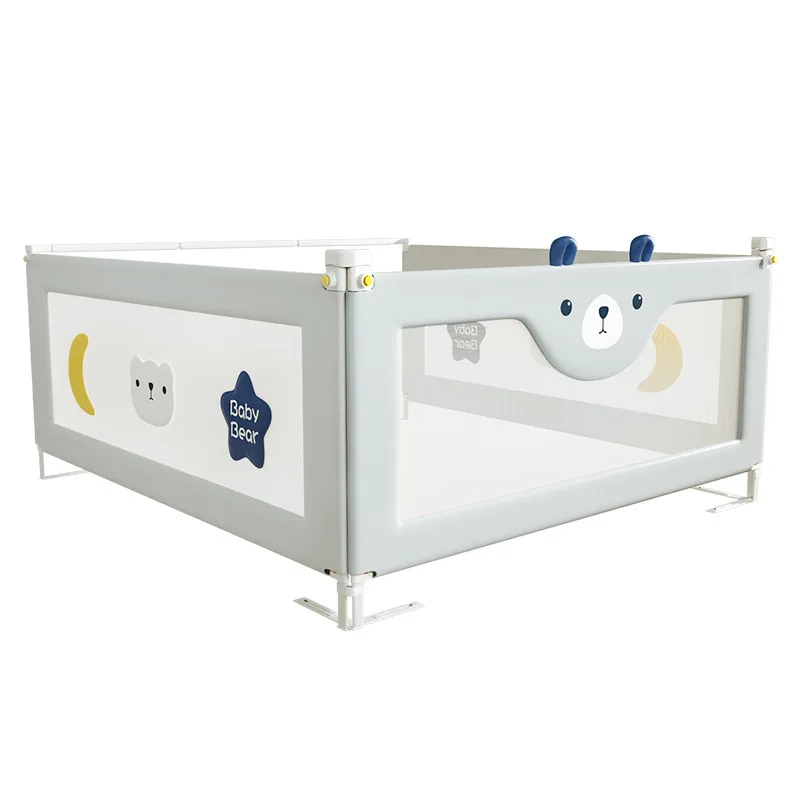 Baby Bed Barrier Fence Safety Rails Guardrail Security Foldable Baby Home Playpen On Bed Fencing Gate Crib Adjustable 1 piece