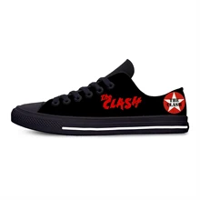 Clash Rock Band; Лидер продаж; модная высококачественная повседневная парусиновая обувь; дышащие легкие кроссовки с 3D принтом для мужчин и женщин