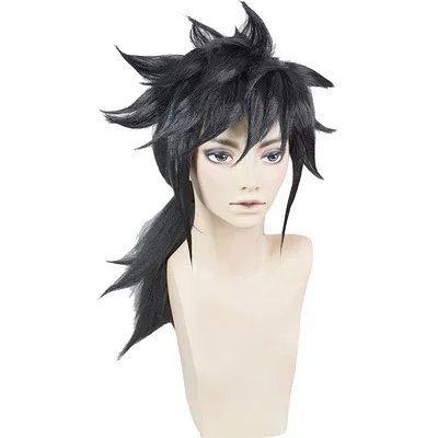 Tomioka Giyuu (wig) Костюм для косплея из аниме «Demon Slayer Kimetsu No Yaiba Kamado Tanjirou Kamado Nezuko Agatsuma Zenitsu Unisexy», комплект из 6 предметов - Цвет: Tomioka Giyuu (wig)