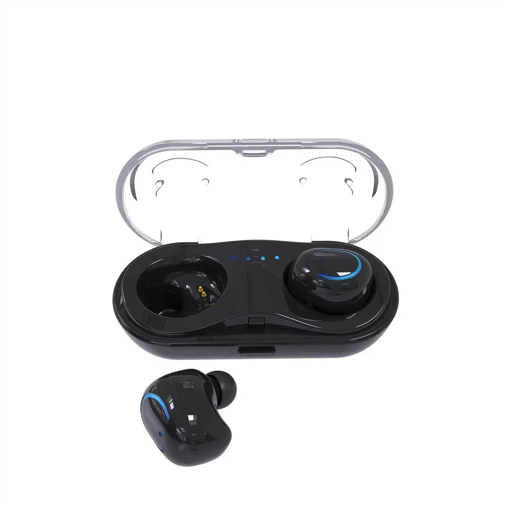 Настоящие Bluetooth 4,2 наушники EDR TWS Беспроводные наушники с громкой связью 3D стерео игровая гарнитура с аккумулятором светодиодный цифровой дисплей