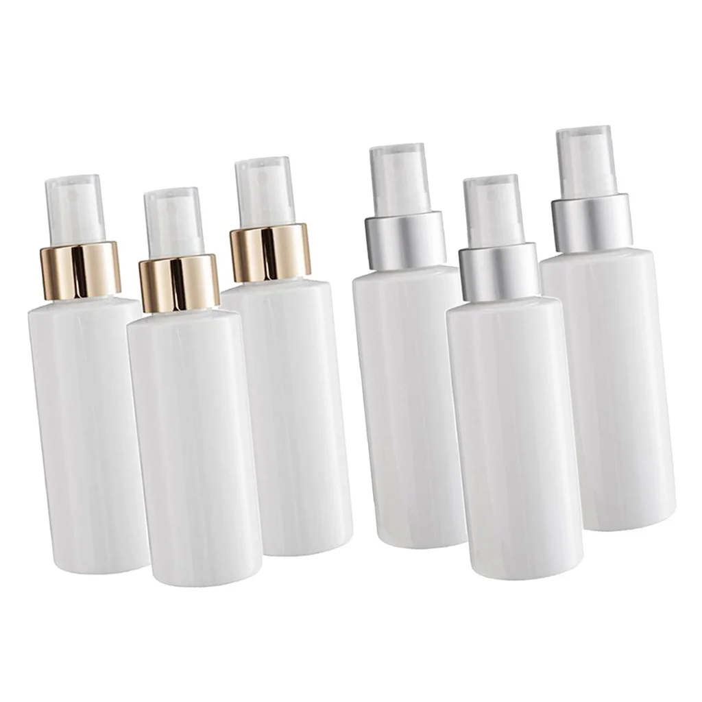 6x 3.4oz Refillable Perfume Fragrance Spray Bottles Tubes Toiletry Sprayer White