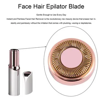 

Kemei Women Electric Face Hair Epilator Blade Replacement Heads Hair Removal Razor Facial Depilator Lipstick Shaving Parts