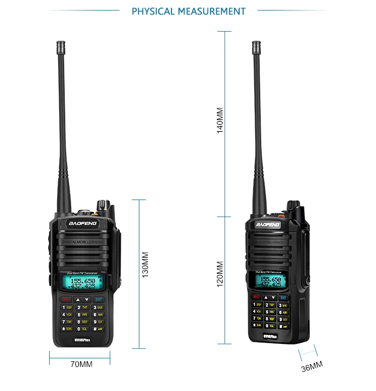 2 шт. Водонепроницаемая рация baofeng UV-9r plus Cb радио дальние радиосвязи для автомобиля Охота любительский радио раци
