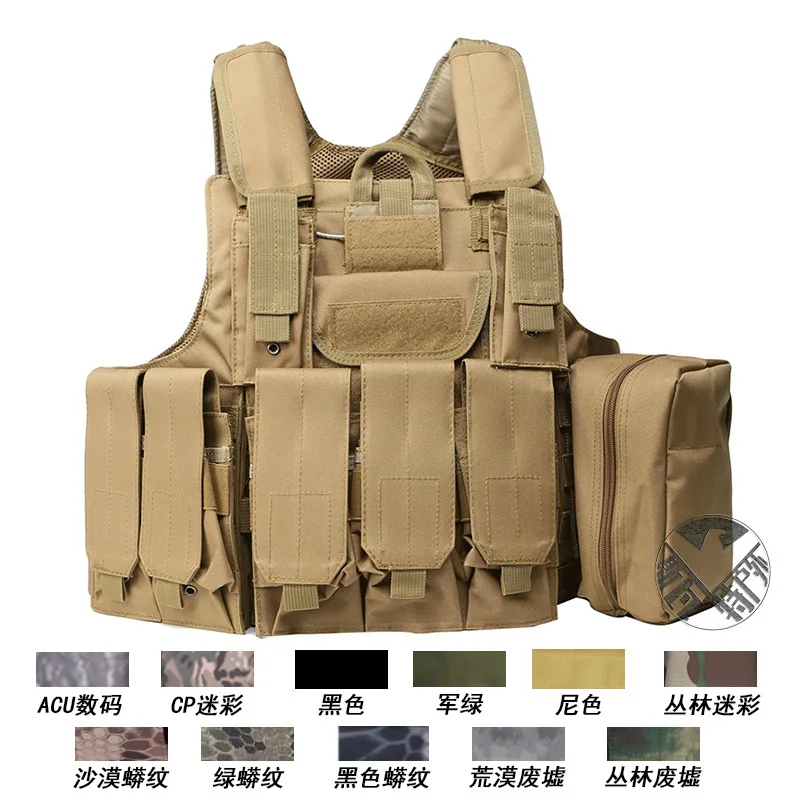 

Camouflage Tactical Vest CS Field Equipment Special Forces Tactical Hunting Vest Camping Hiking Accessories