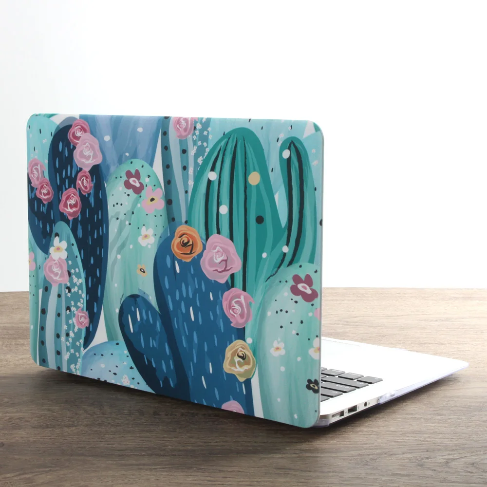 Чехол для ноутбука с принтом суккулентных растений для MacBook Air Pro retina 11 12 13 15 дюймов с сенсорной панелью+ чехол для клавиатуры - Цвет: zhiwu 02