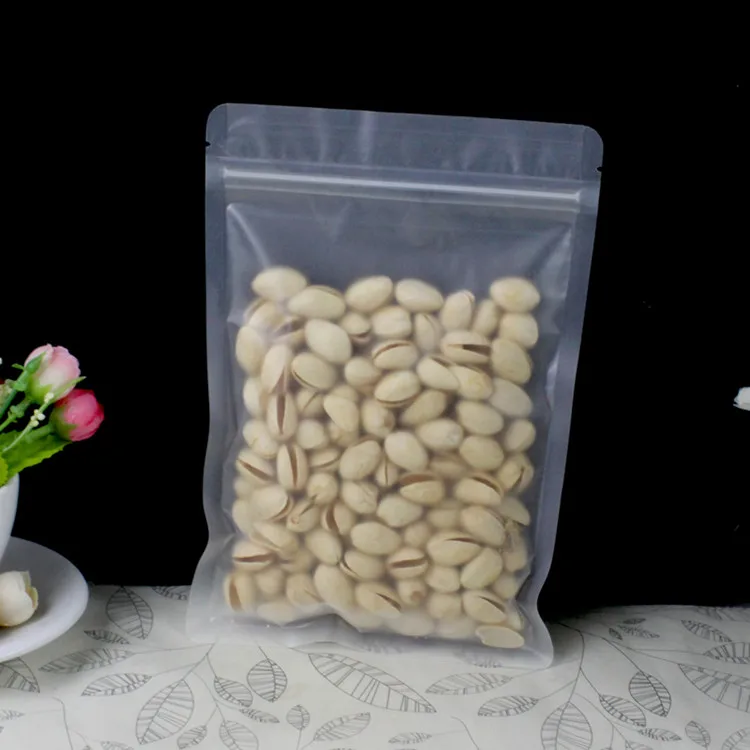 100pcs Frosted Plastic Ziplock Bag Flat Bottom Matte Translucent Food Zip Pouch Wedding Party Birthday Gift Bags Gift Bags Wrapping Supplies Aliexpress